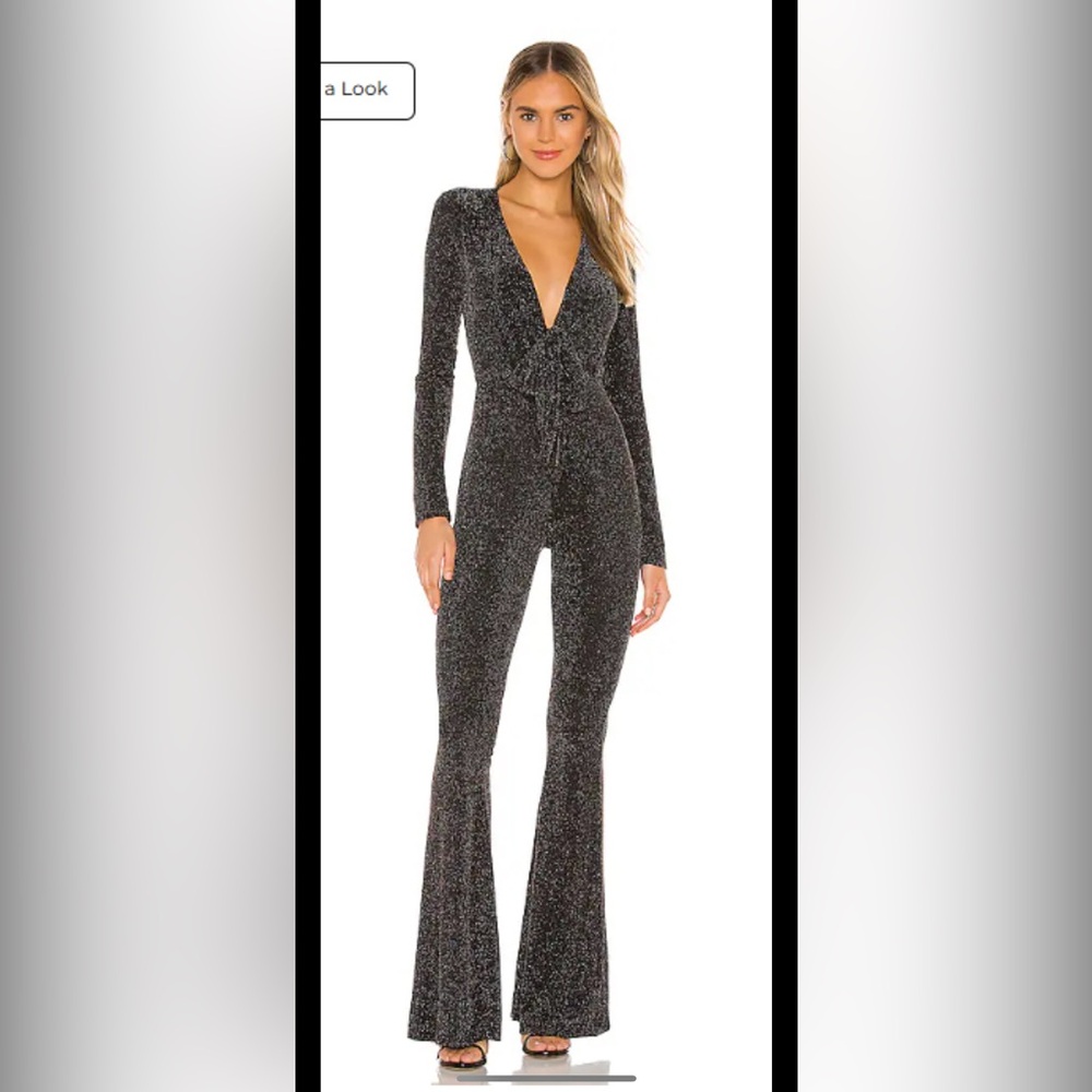 Show Me Your MuMu Sparkling Black Jumpsuit